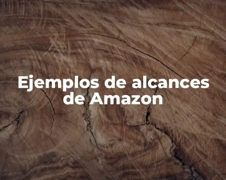 Ejemplos de alcances de Amazon