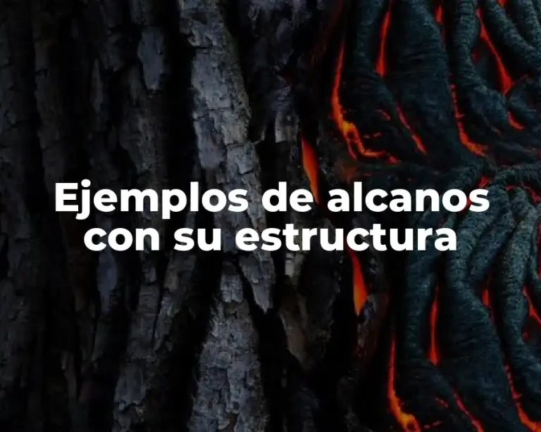 Ejemplos de alcanos con su estructura