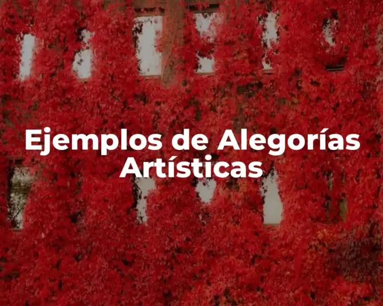 Ejemplos de Alegorías Artísticas