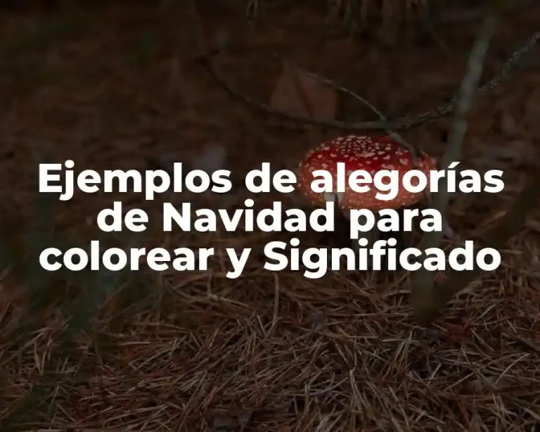 Ejemplos de alegorías de Navidad para colorear y Significado