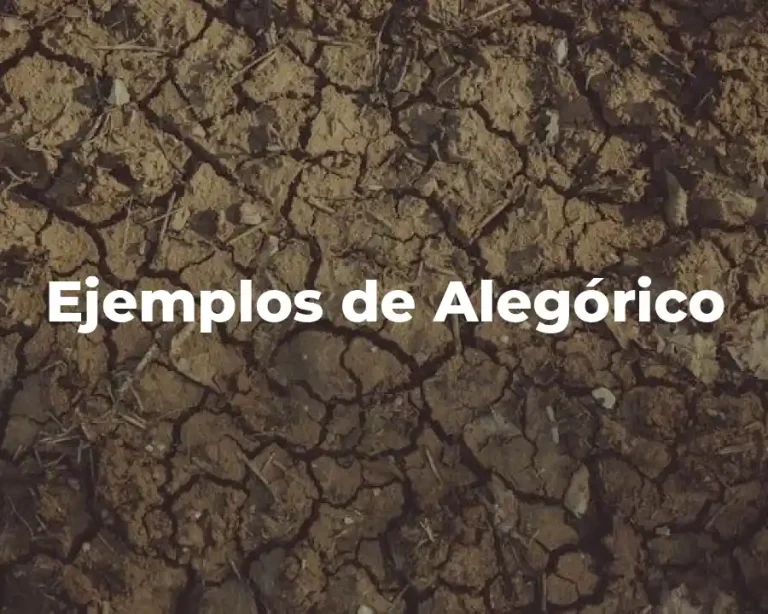 Ejemplos de Alegórico