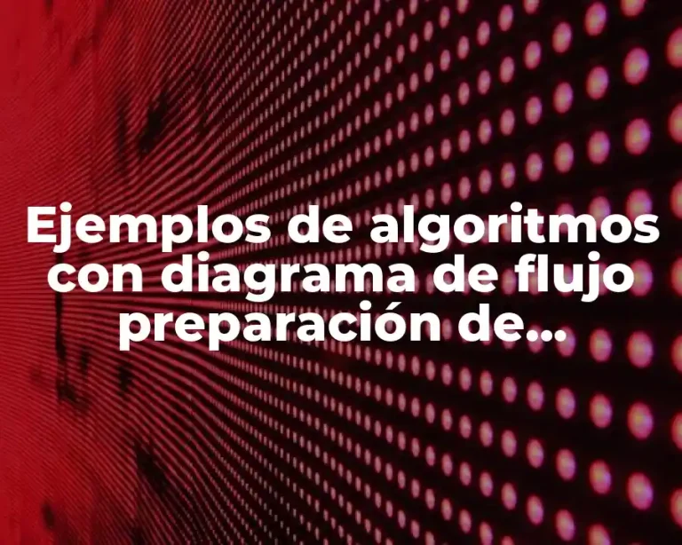 Ejemplos de algoritmos con diagrama de flujo preparación de chocolate