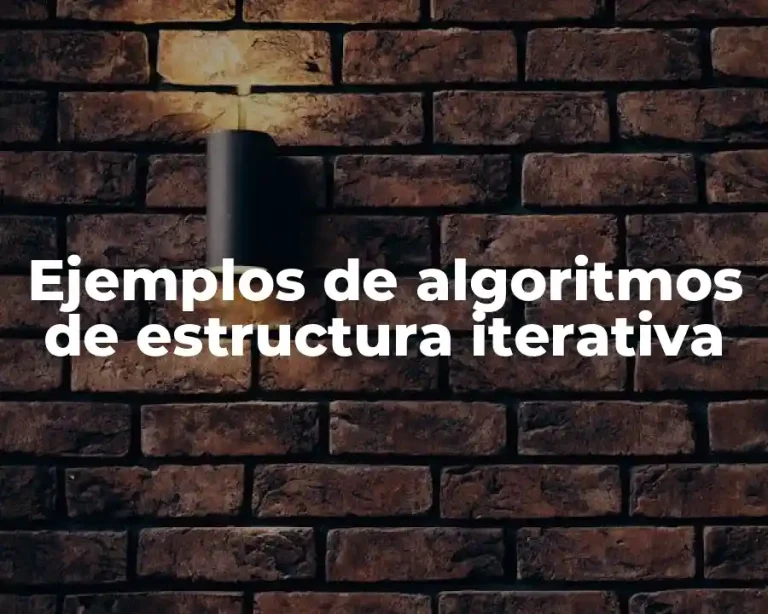 Ejemplos de algoritmos de estructura iterativa