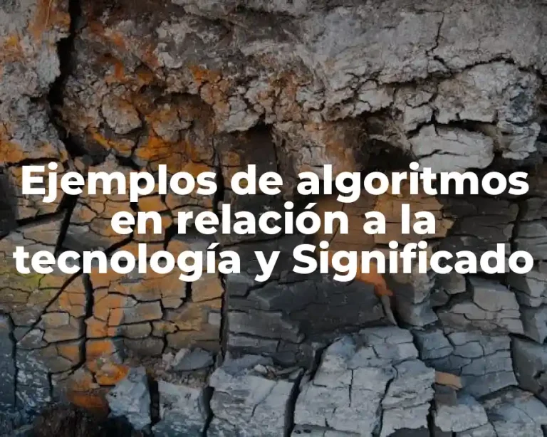 Ejemplos de algoritmos en relación a la tecnología y Significado