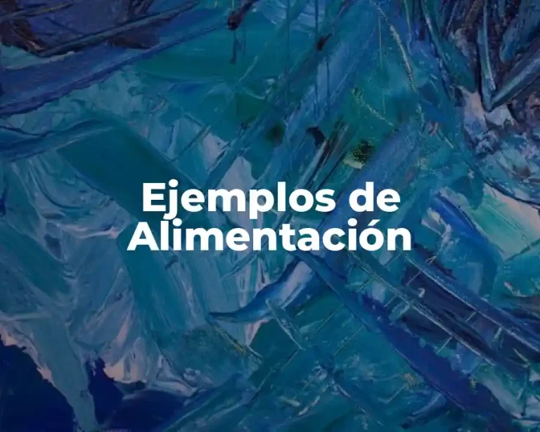 Ejemplos de Alimentación
