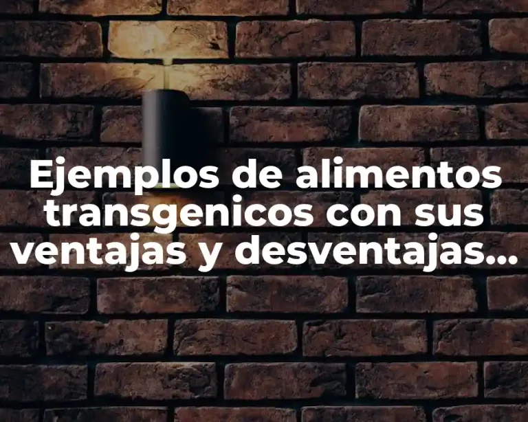 Ejemplos de alimentos transgenicos con sus ventajas y desventajas y Significado