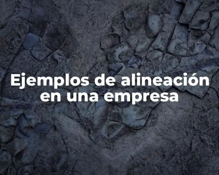 Ejemplos de alineación en una empresa