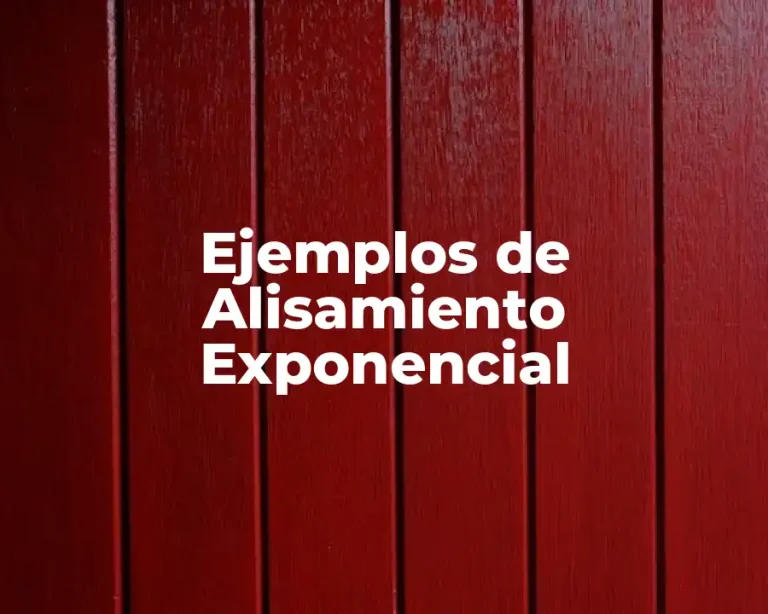 Ejemplos de Alisamiento Exponencial