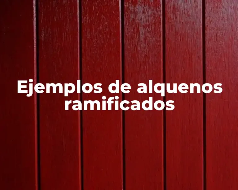 Ejemplos de alquenos ramificados