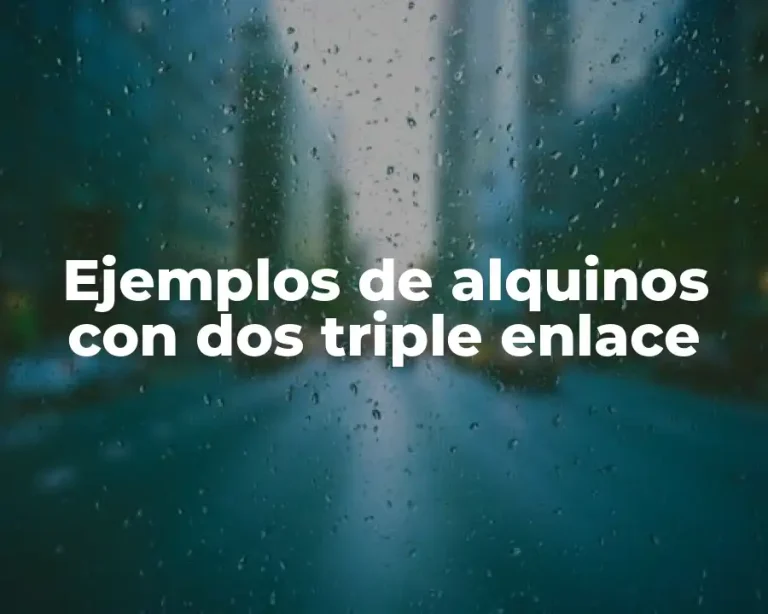 Ejemplos de alquinos con dos triple enlace