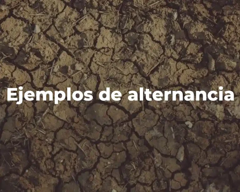 Ejemplos de alternancia