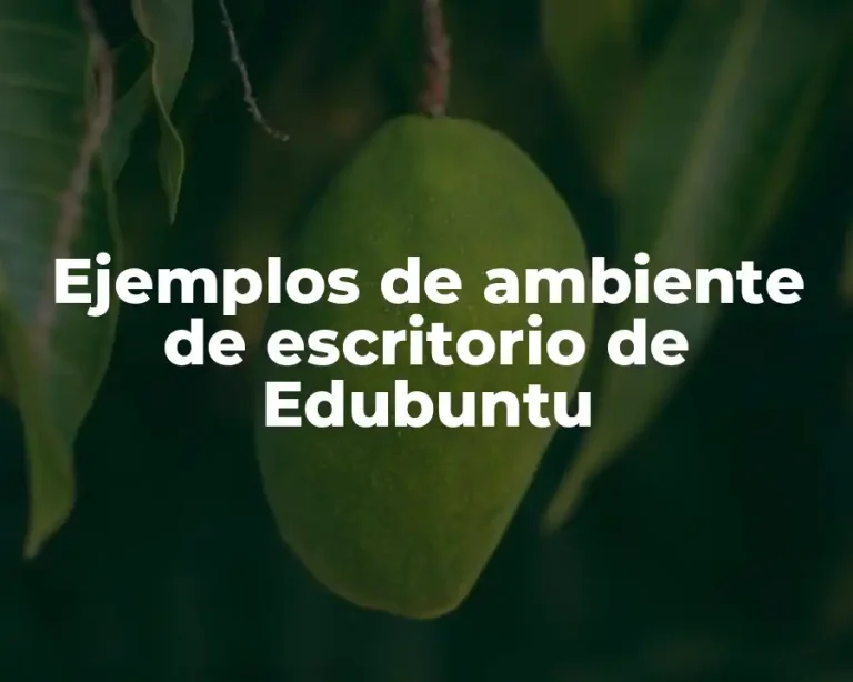 Ejemplos de ambiente de escritorio de Edubuntu