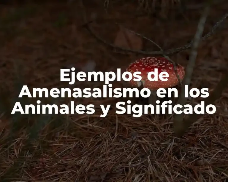 Ejemplos de Amenasalismo en los Animales y Significado