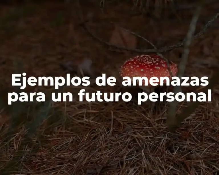 Ejemplos de amenazas para un futuro personal