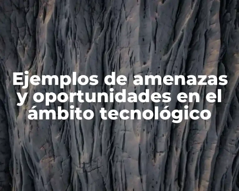 Ejemplos de amenazas y oportunidades en el ámbito tecnológico