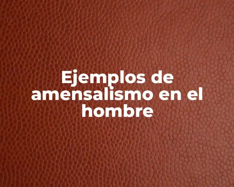 Ejemplos de amensalismo en el hombre