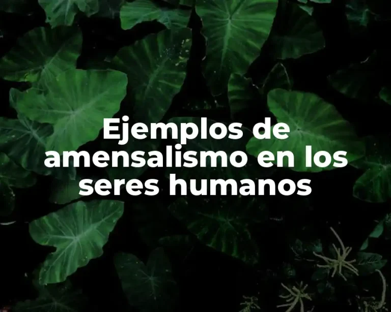 Ejemplos de amensalismo en los seres humanos