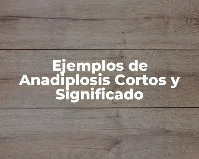 Ejemplos de Anadiplosis Cortos y Significado