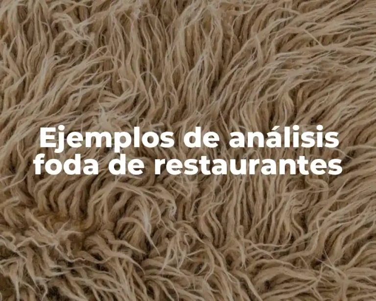 Ejemplos de análisis foda de restaurantes