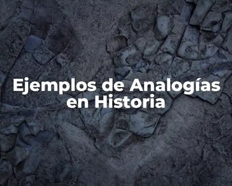 Ejemplos de Analogías en Historia