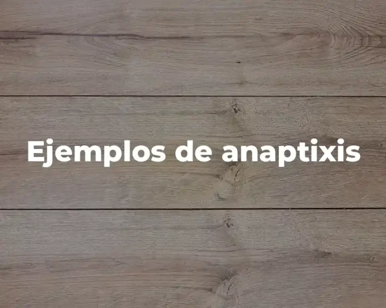 Ejemplos de anaptixis