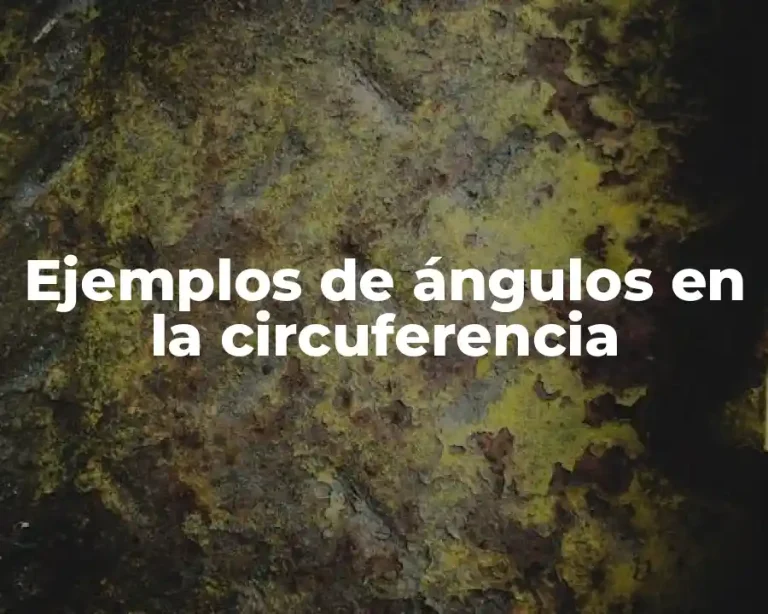 Ejemplos de ángulos en la circuferencia