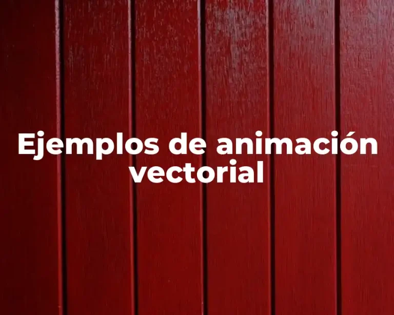 Ejemplos de animación vectorial