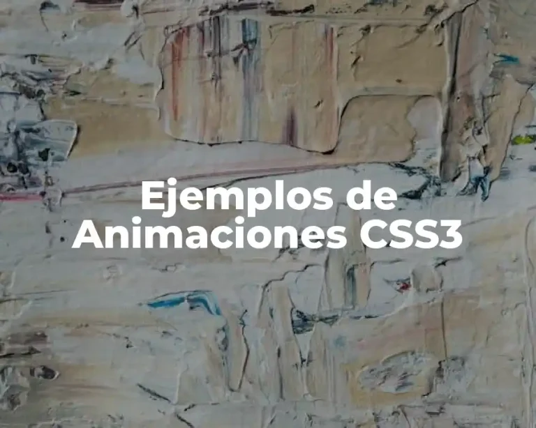 Ejemplos de Animaciones CSS3