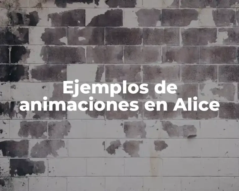 Ejemplos de animaciones en Alice