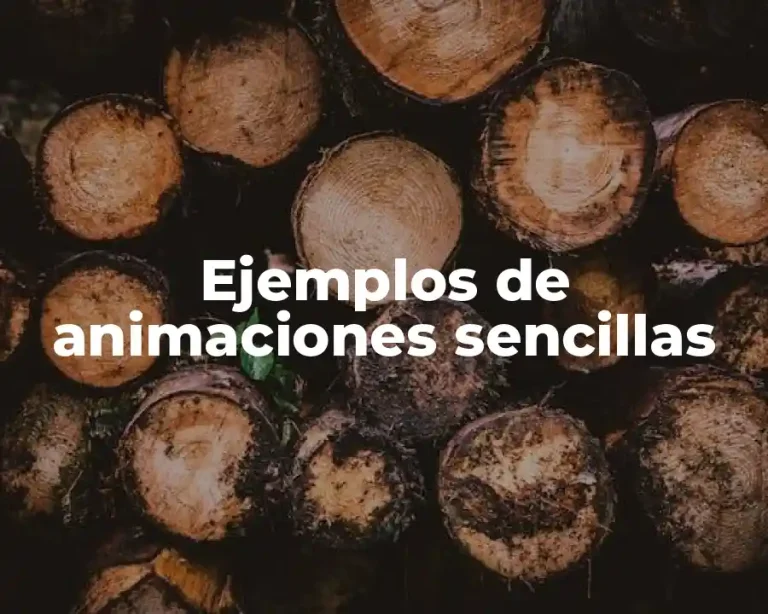 Ejemplos de animaciones sencillas