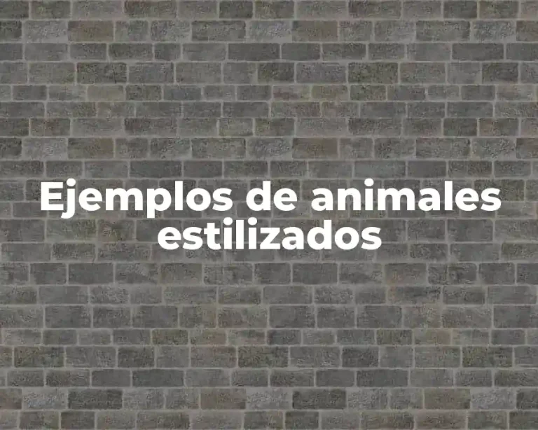 Ejemplos de animales estilizados