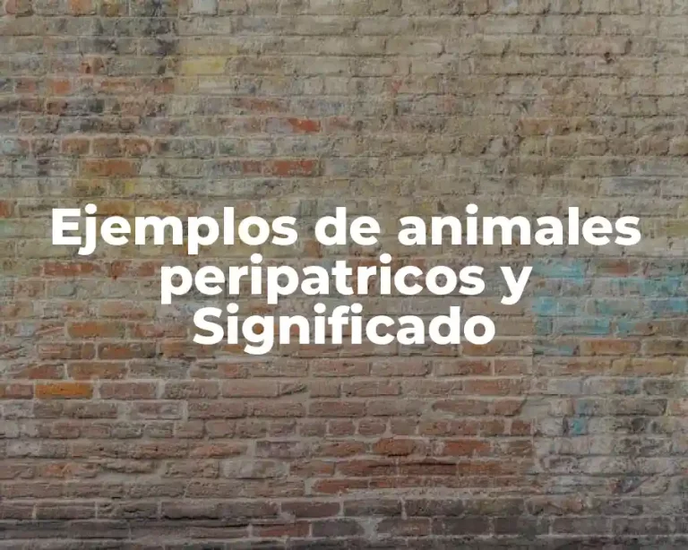 Ejemplos de animales peripatricos y Significado