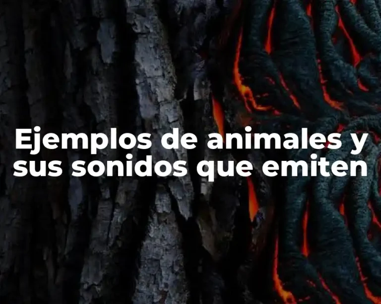 Ejemplos de animales y sus sonidos que emiten