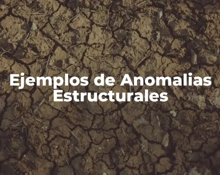 Ejemplos de Anomalias Estructurales