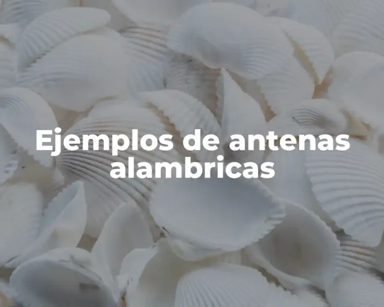 Ejemplos de antenas alambricas