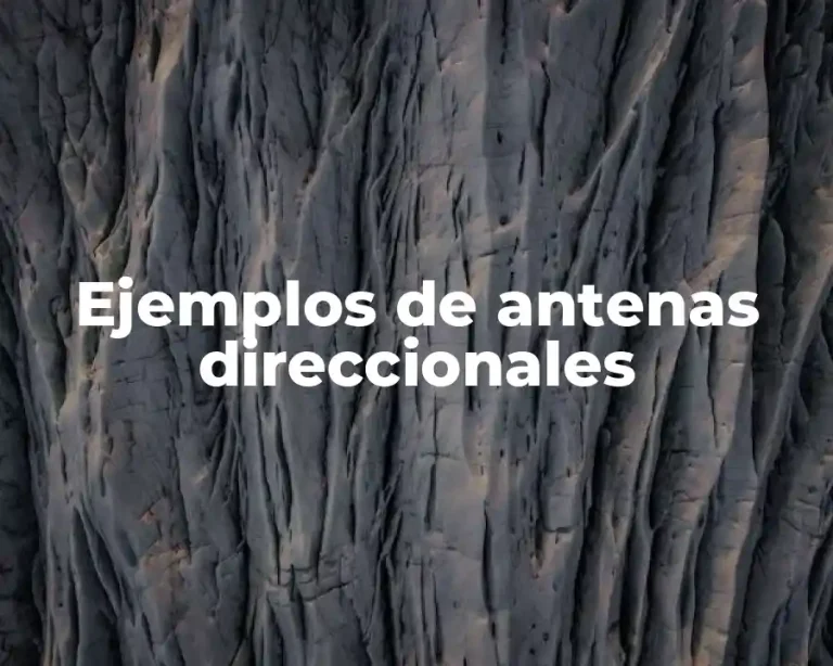 Ejemplos de antenas direccionales