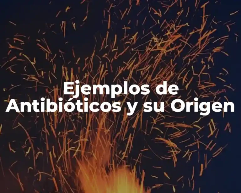 Ejemplos de Antibióticos y su Origen