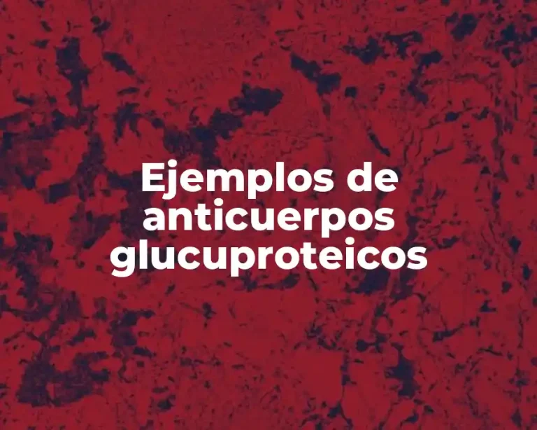 Ejemplos de anticuerpos glucuproteicos