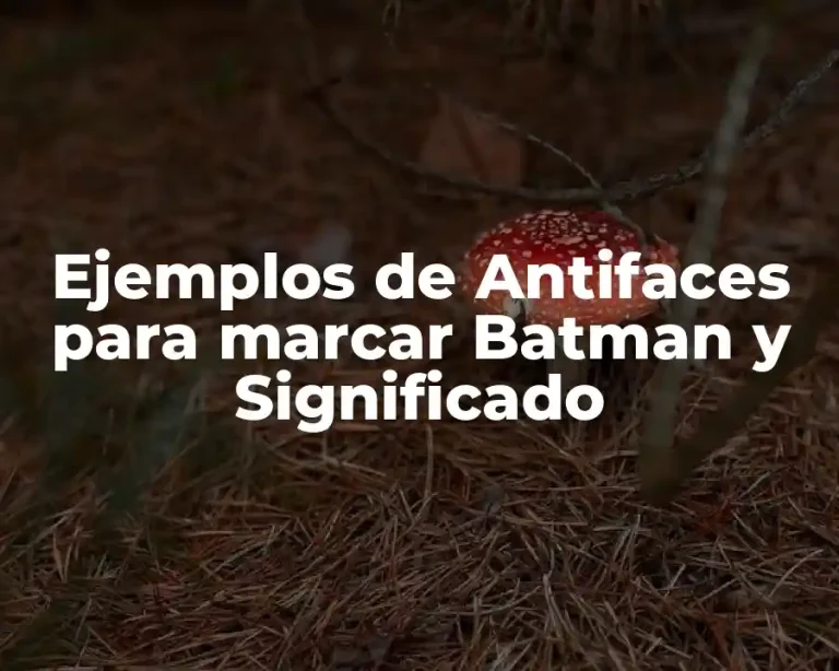 Ejemplos de Antifaces para marcar Batman y Significado