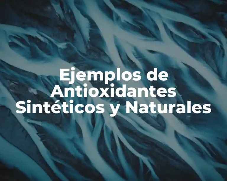 Ejemplos de Antioxidantes Sintéticos y Naturales