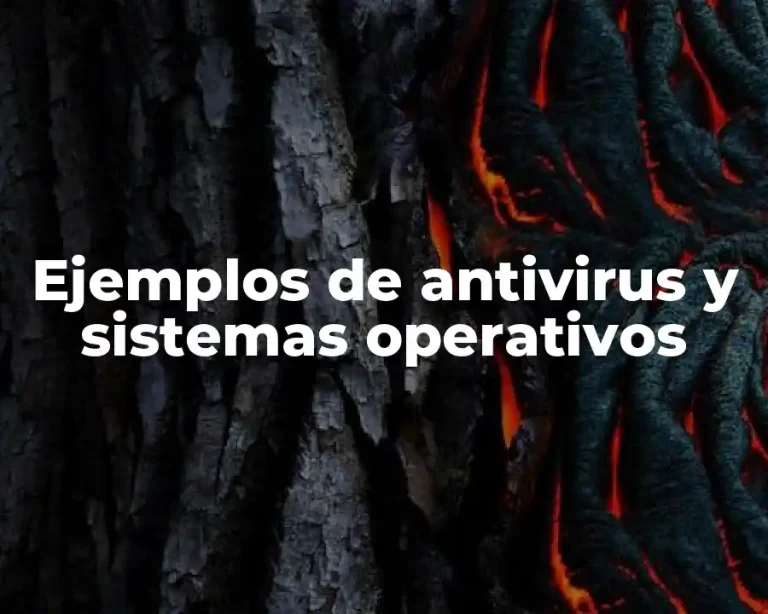 Ejemplos de antivirus y sistemas operativos
