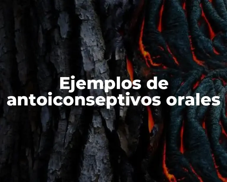 Ejemplos de antoiconseptivos orales
