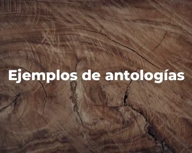 Ejemplos de antologías