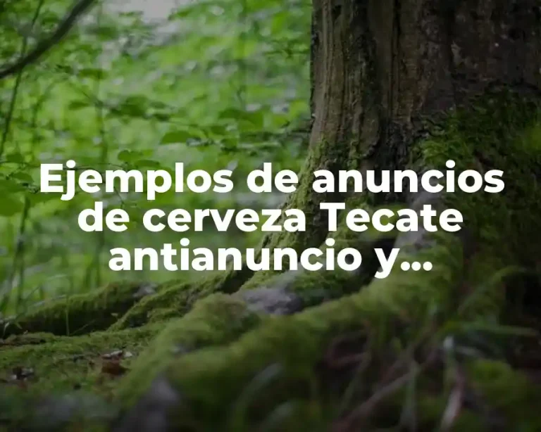 Ejemplos de anuncios de cerveza Tecate antianuncio y Significado