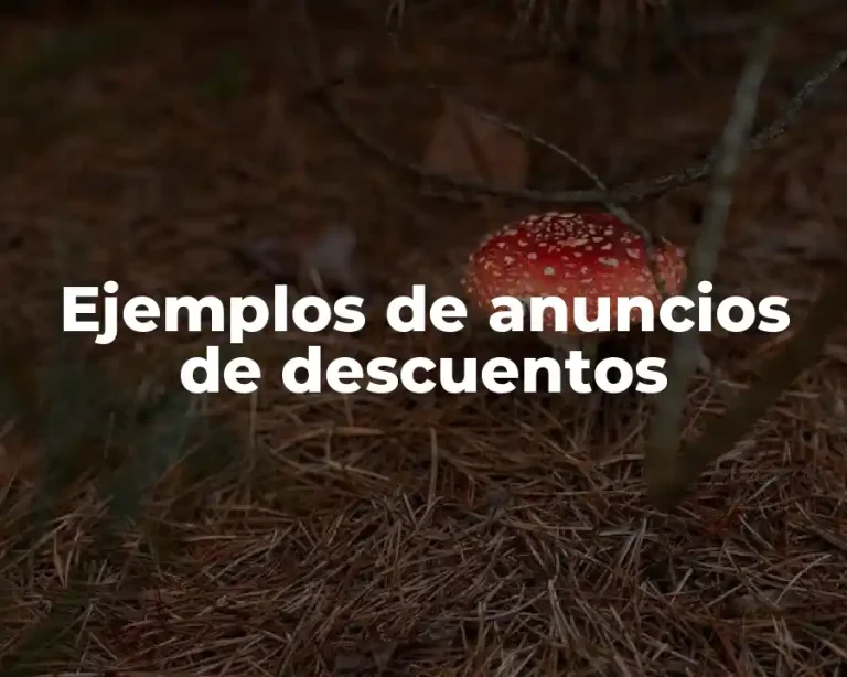 Ejemplos de anuncios de descuentos