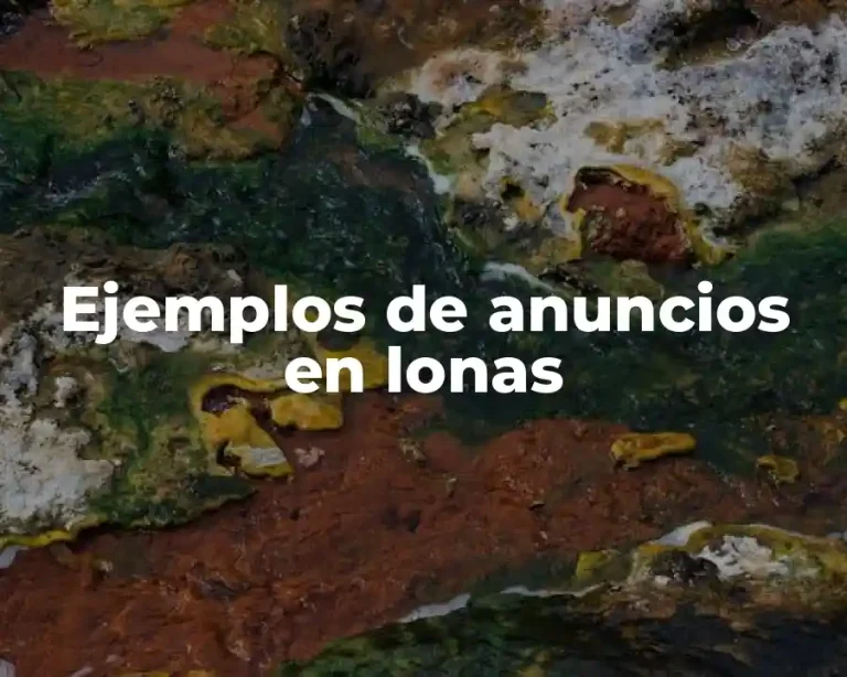 Ejemplos de anuncios en lonas