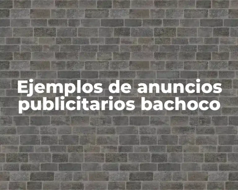 Ejemplos de anuncios publicitarios bachoco
