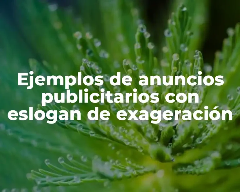 Ejemplos de anuncios publicitarios con eslogan de exageración