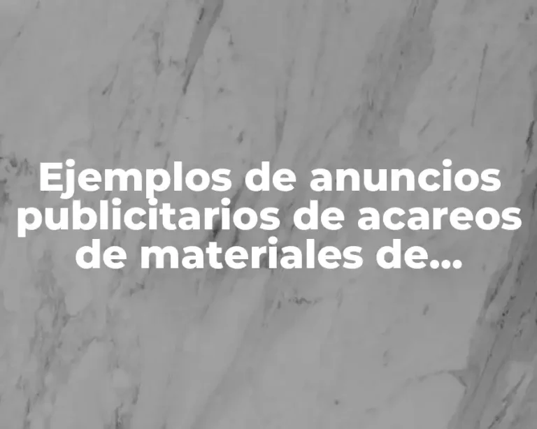 Ejemplos de anuncios publicitarios de acareos de materiales de trailers