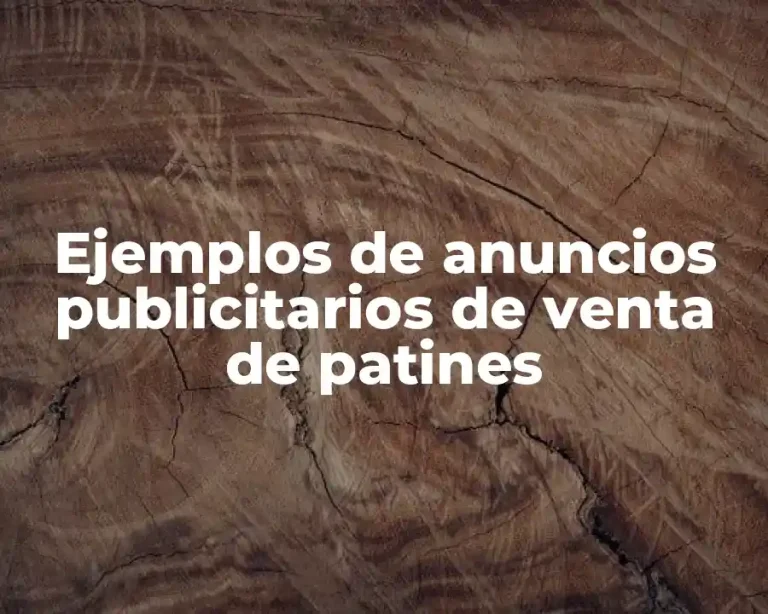 Ejemplos de anuncios publicitarios de venta de patines
